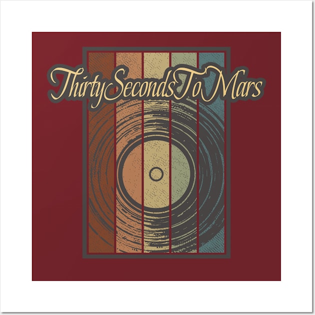 Thirty Seconds To Mars Vynil Silhouette Wall Art by North Tight Rope